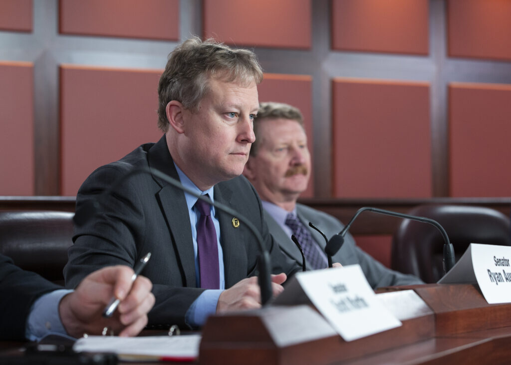 Senator Aument at a committee meeting.